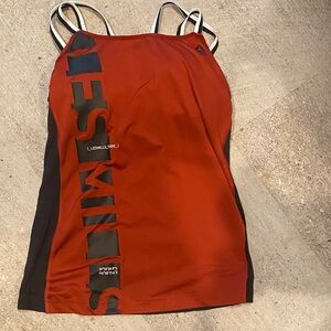 Reebok les mills Red and Black Athletic Tank Top